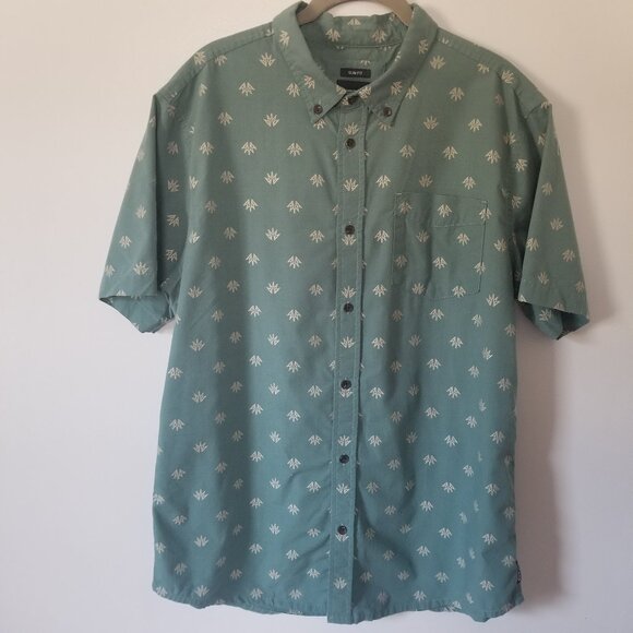 Prana Other - Men's Prana Slim Fit short sleeve agave print casual button-down L